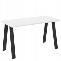 Stół loftowy do jadalni KLEO 138x67 BIAŁY