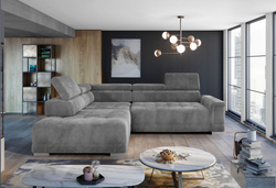 Narożnik CAMPO L 292 cm, Elektryczny wysuw siedziska, Zagłówki