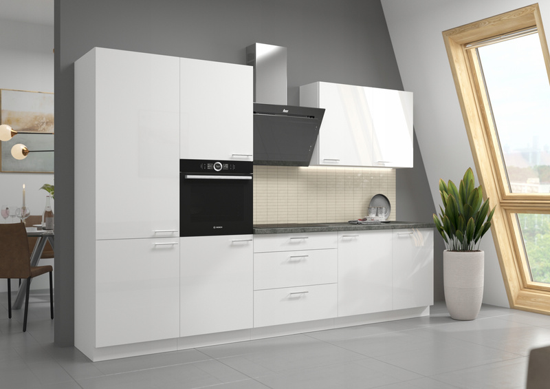 Szafka kuchenna LARA 40 DK-210 2F BIAŁY/BIAŁY POŁYSK