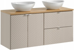 Zestaw łazienkowy 120cm z blatem, umywalki, Meble łazienkowe VIVA Kaszmir