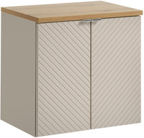 Zestaw meblowy 60cm z blatem, Meble łazienkowe VIVA Kaszmir/Dąb Coast Evoke