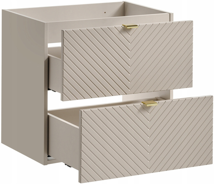 Szafka pod umywalkę 60cm, dwie szuflady, Meble łazienkowe VIVA Kaszmir