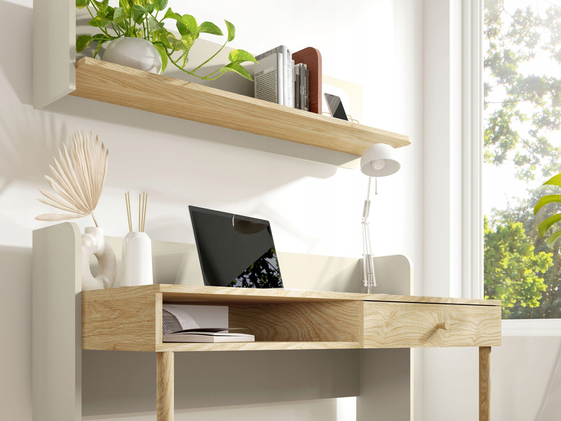 Szafa Dwudrzwiowa YUKI 2 90cm z szufladami, Meble Młodzieżowe EUKALIPTUS