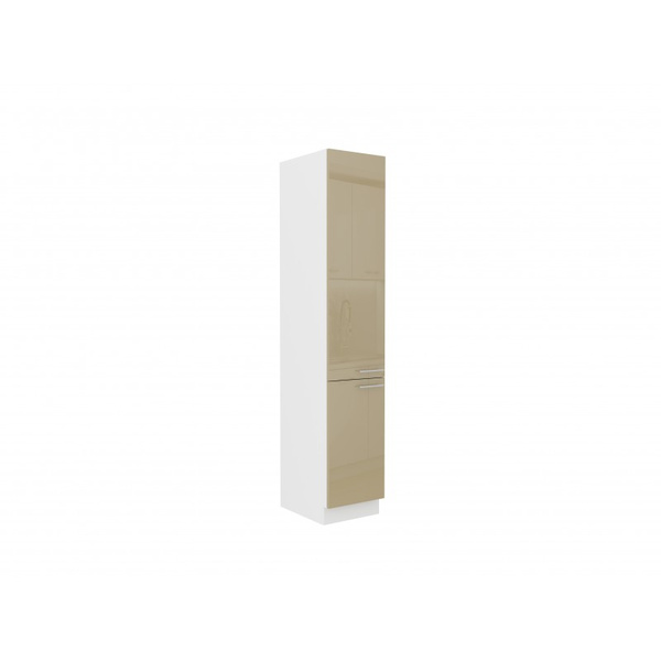 Szafka kuchenna LARA 40 DK-210 2F BIAŁY/CAPPUCCINO POŁYSK
