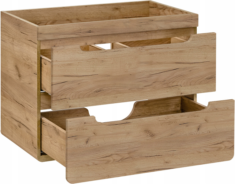 Szafka pod umywalkę 821 80cm, Meble łazienkowe ARUBA Dąb Craft Złoty