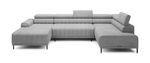 Narożnik z funkcją spania CALDO XL 342 cm, Pojemnik, System Puma