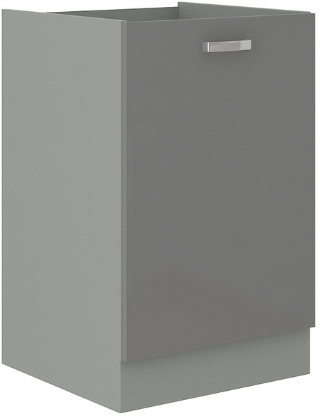 Szafka kuchenna dolna GREY 40 D 1F BB SZARY POŁYSK / SZARY PLATYNOWY
