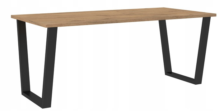 Stół loftowy do jadalni CEZAR 185x90 DĄB ARTISAN