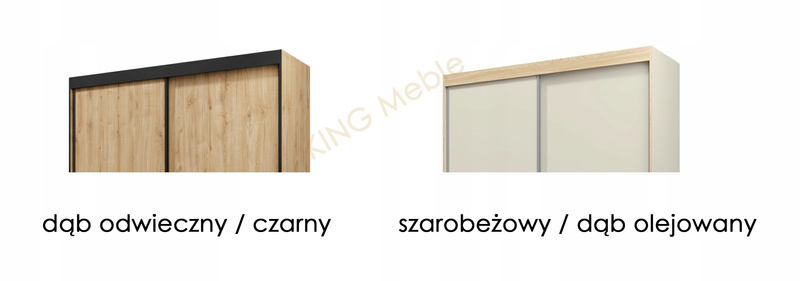 Łóżko Sypialniane ASTON 9, Łóżko 140x200cm, Szarobeżowy / Dąb Olejowany