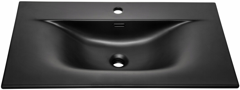 Zestaw meblowy 80cm z umywalką, Meble łazienkowe TALIA Dąb Casella / Czarny