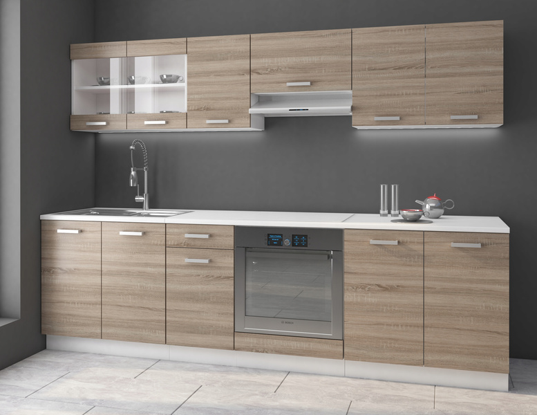 Szafka kuchenna górna DAVE 58x58 GN-60 1F DĄB TRUFLOWY / BIAŁY