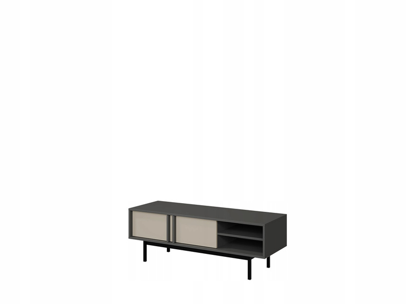 Szafka RTV ALSY 10 123cm, Meble Pokojowe ALSY Antracyt / Aloes