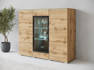 Witryna VERA HIGHBOARD 120 Matera / Biały Połysk