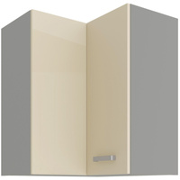 Szafka kuchenna KARMEN 60x60 GN-72 2F (90°) KREM POŁYSK / SZARY PLATYNOWY