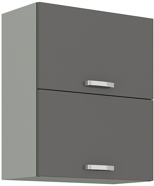 Szafka kuchenna górna GREY 60 GU-72 2F SZARY POŁYSK / SZARY PLATYNOWY