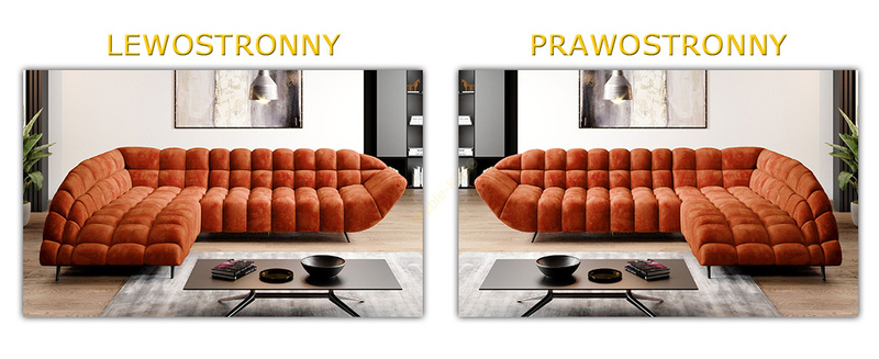 Narożnik GAPPA 278 cm, Elektryczny wysuw siedziska, Rogówka