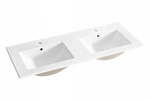 Meble łazienkowe FIJI WHITE 120 z umywalką meblową, Lustro LED