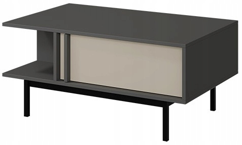 Stolik kawowy, Ława ALSY 12, Meble Pokojowe ALSY Antracyt / Beż Jasny