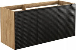 Szafka pod umywalkę 120cm, Meble łazienkowe LUXOR Dąb Olejowany / Czarny