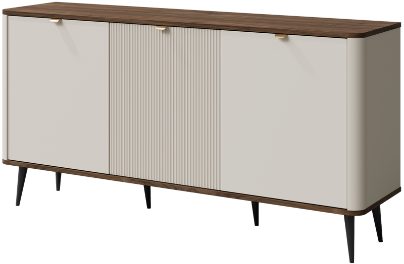 Komoda MARLY 8 160cm, Meble Pokojowe MARLY, KASZMIR / SZARY KAMIEŃ