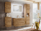Szafka pod umywalkę 821 80cm, Meble łazienkowe ARUBA Dąb Craft Złoty