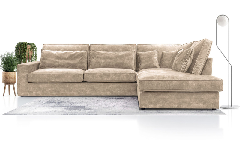 Duży Narożnik do salonu COBRA 314 cm, Rogówka