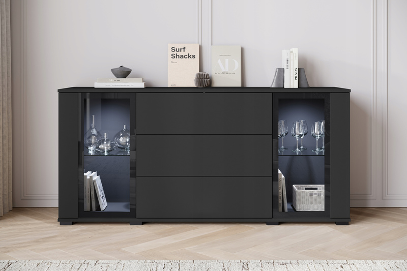 Komoda CARO 150cm Czarny