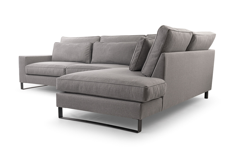 Duży Narożnik do salonu CORBLACK 314 cm, Rogówka