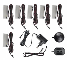 Oświetlenie LED 6 klipsów / barwa BIAŁY ZIMNY