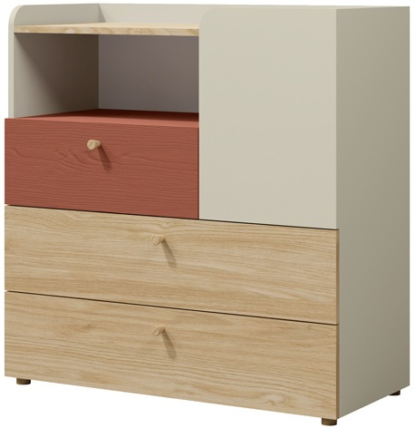 Komoda YUKI 10 90cm z szufladami, Meble Młodzieżowe EUKALIPTUS