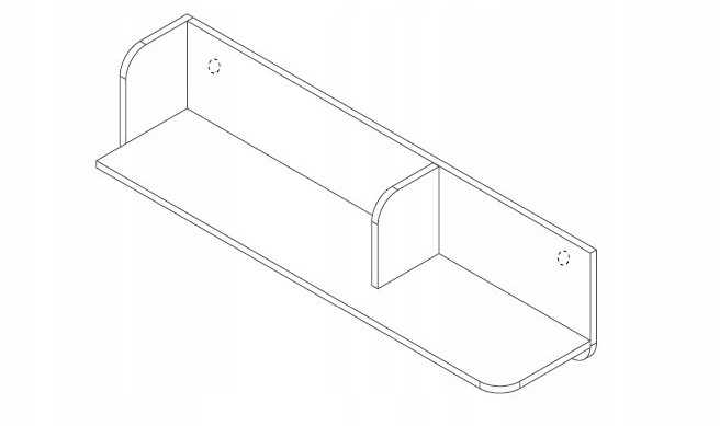 Półka wisząca YUKI 15, Półka 120cm, Meble Młodzieżowe YUKI Eukaliptus