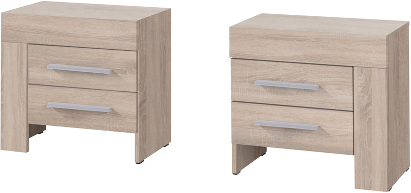 Szafka nocna CEZAR 21P, Stolik nocny 50cm, Dąb Sonoma