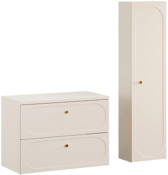 Blat łazienkowy 80cm, Meble łazienkowe Beż Piaskowy