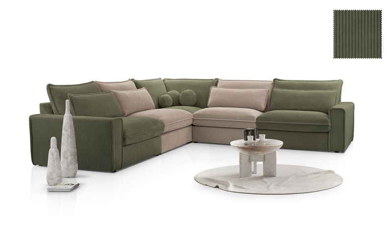 Kanapa, Sofa CECYLIA 238 cm, Sofa Modułowa, Wygodna, Do Salonu