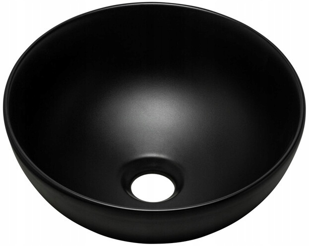 Umywalka nablatowa DOMI 32cm Czarny Mat