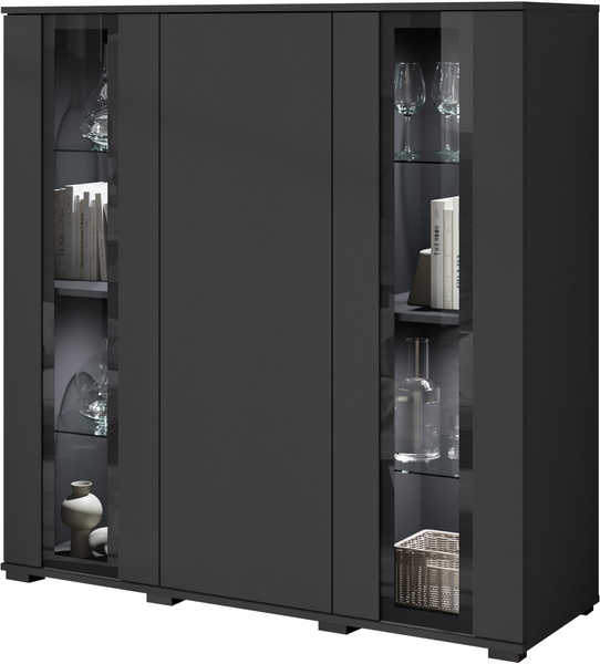 Komoda wysoka CARO 120cm Czarny