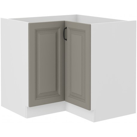 Szafa kuchenna dolna narożna STILO 90x90 DN 2F BB CLAYGREY/BIAŁY MAT