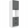 Szafka kuchenna słupek LUNA 60 DPS-210 3S 1F DUST GREY / BIAŁY MAT
