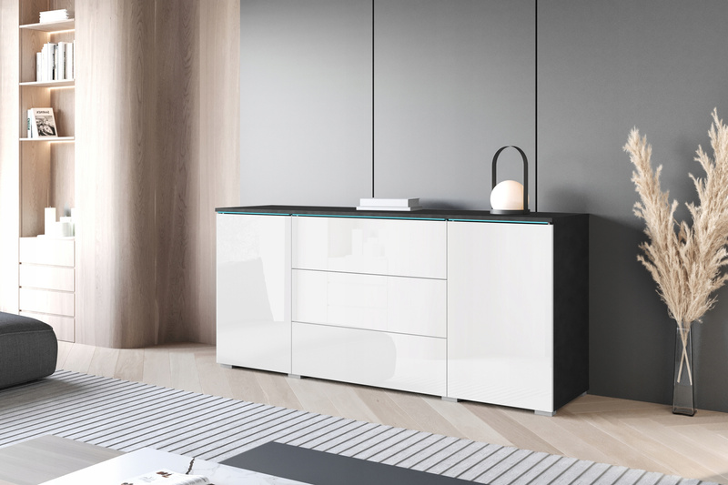 Komoda VERA 150 Czarny Grafit