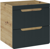 Szafka pod umywalkę 60cm 820, Meble łazienkowe ARUBA Dąb Craft/Szary Kosmos