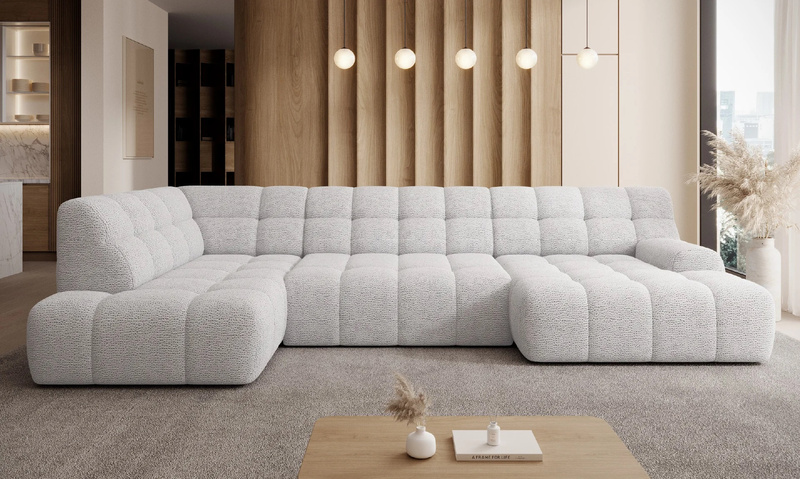 Nowoczesny Narożnik COCOON XL 366 cm, Elektryczny wysuw siedziska