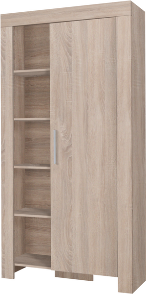 Regał CEZAR 4, Regał 100cm, Regał zamknięty, Biały