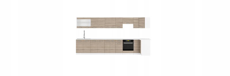 Szafka kuchenna dolna DAVE 89x89 DN 1F ZB DĄB TRUFLOWY / BIAŁY