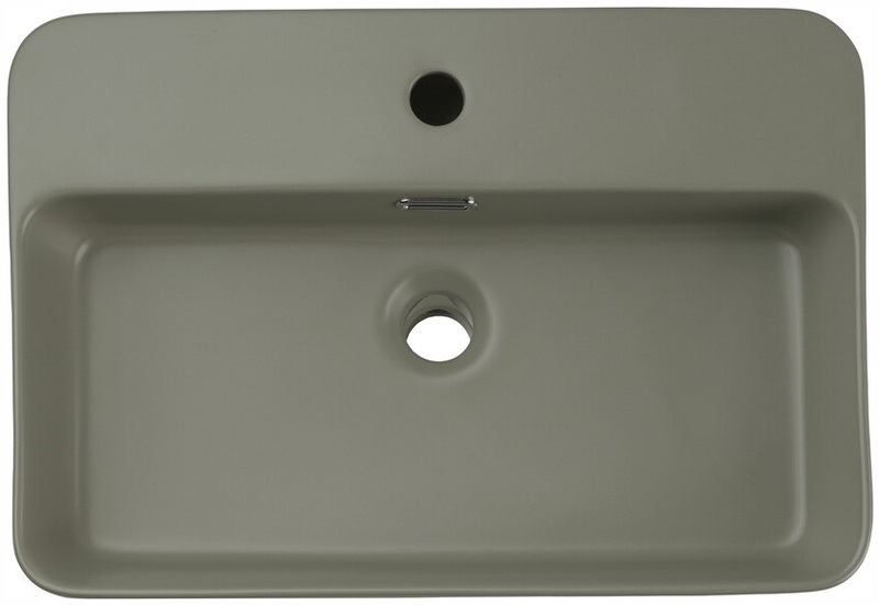 Umywalka nablatowa TRUST 55cm Zielony Mat