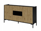 Komoda LANDO 3, Komoda 150cm, Meble do Salonu LANDO, Czarna