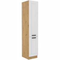 Szafka kuchenna słupek LUNA 40 DK-210 2F BIAŁY MAT/DĄB ARTISAN
