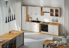 Szafka kuchenna STILO 40 DK-210 2F BIAŁY MAT/DĄB ARTISAN