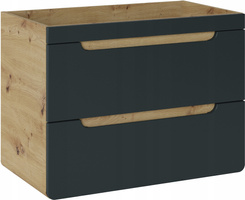 Szafka pod umywalkę 821 80cm, Meble łazienkowe ARUBA Dąb Craft/Szary Kosmos