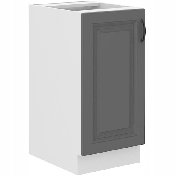 Szafka kuchenna dolna STILO 40 D 1F BB DUSTGREY/BIAŁY MAT