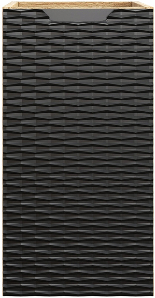 Szafka pod blat 30cm, 1 drzwi, Meble łazienkowe OCEAN Czarny/Dąb Olejowany